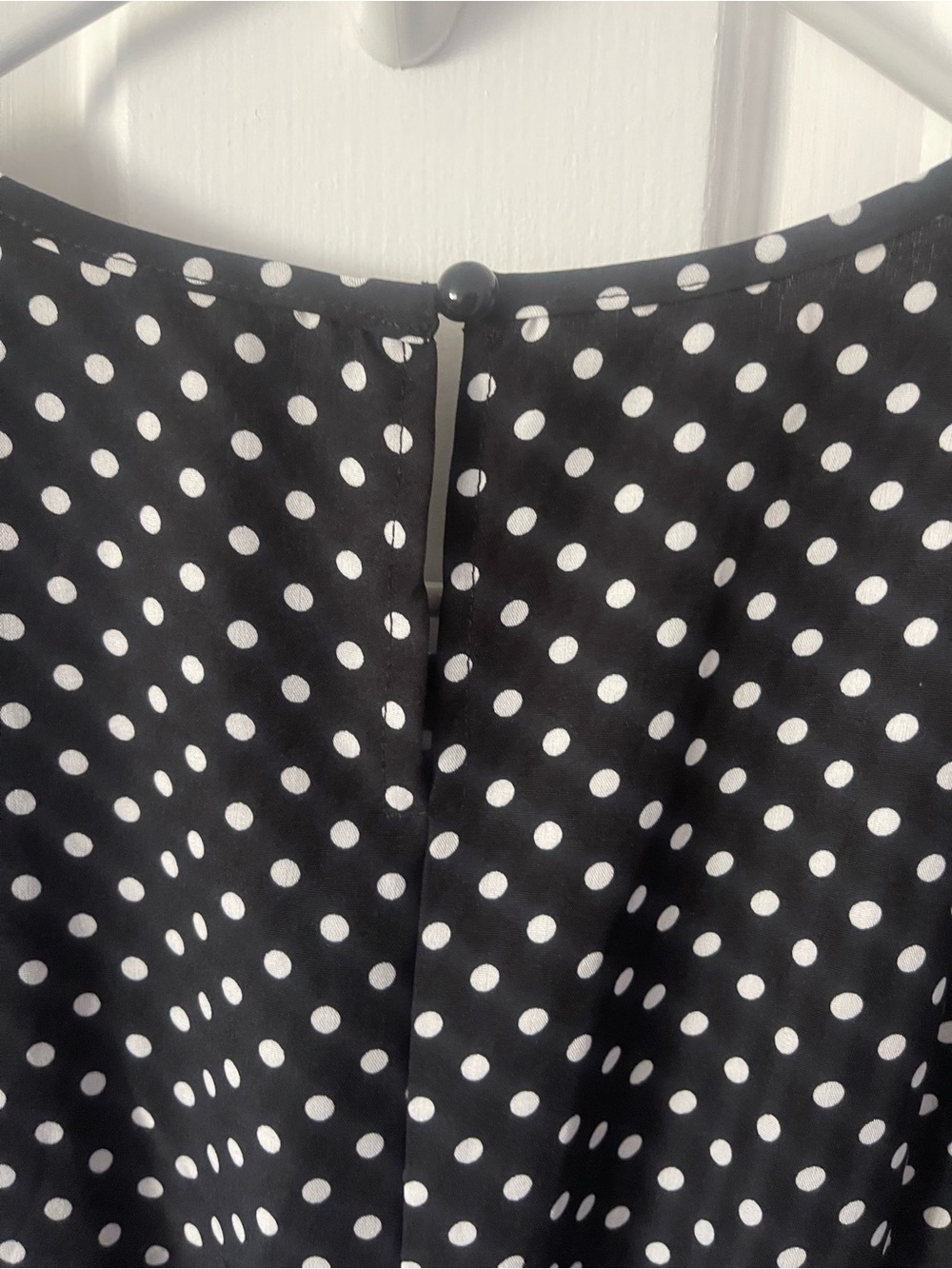 Black Polka Dot Maxi Dress Size M - Picture 9 of 15